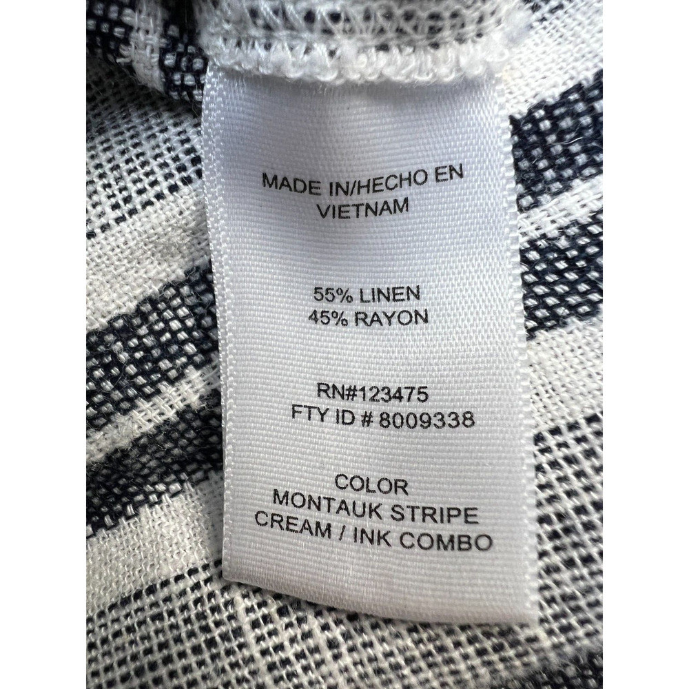 New Adrienne Vittadini Womens Linen Shirt Dress XXL Boho Cottagecore Minimalist - Picture 6 of 16